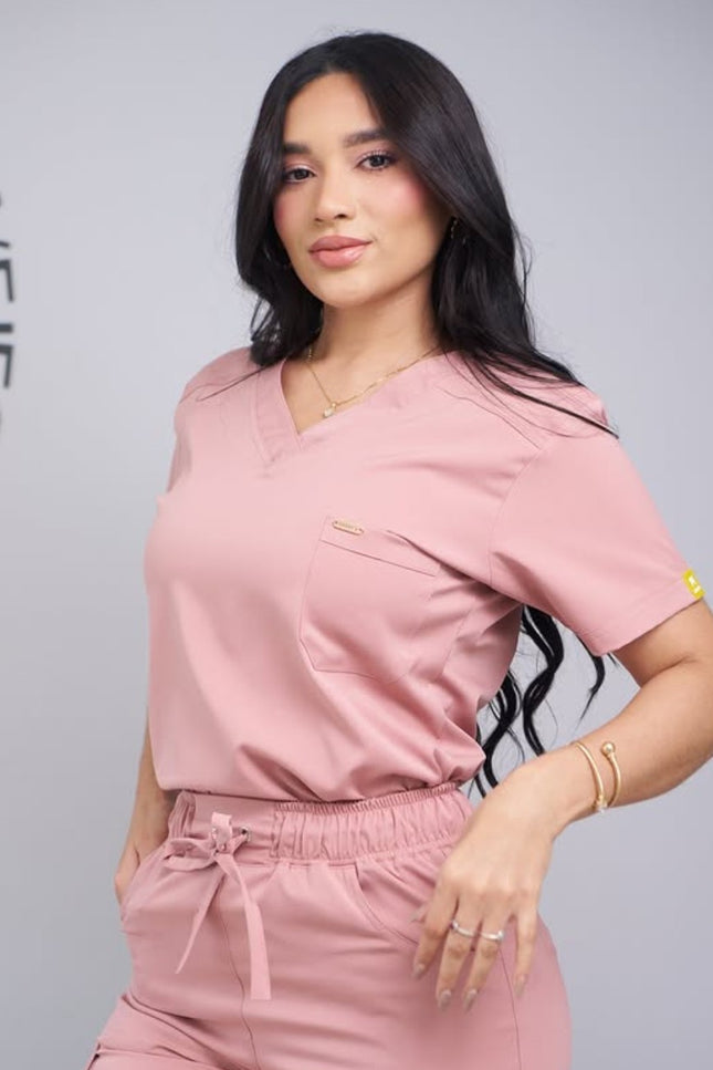 Cuello en V Stretch Premium