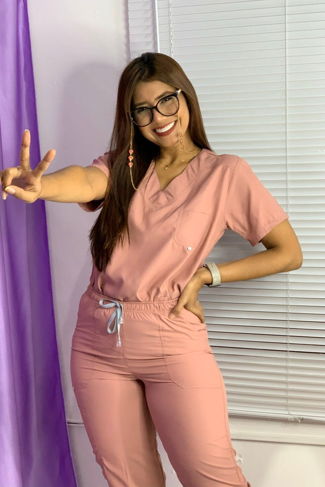 Cuello en V Stretch Premium